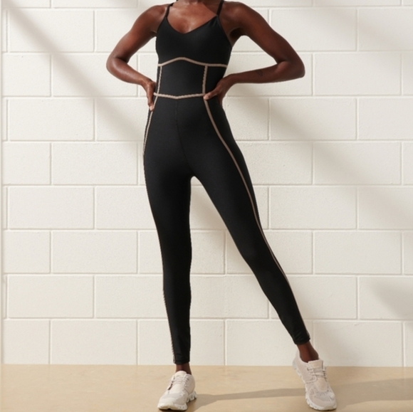 YPB Pants - Abercrombie & Fitch YPB Sculptlux Corset Bodysuit Jumpsuit Onesie